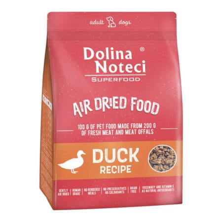 Dolina Noteci Duck Air-Dried Dog SuperFood 1kg - 2.2lbs - Human Grade