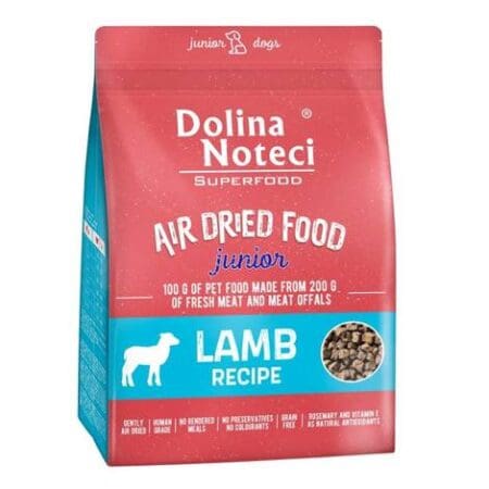 Dolina Noteci Junior Lamb Air-Dried Dog SuperFood 1kg - 2.2lbs - Human Grade