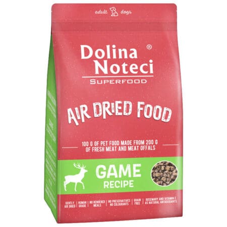 Dolina Noteci Game Air-Dried Dog SuperFood 1kg - 2.2lbs - Human Grade