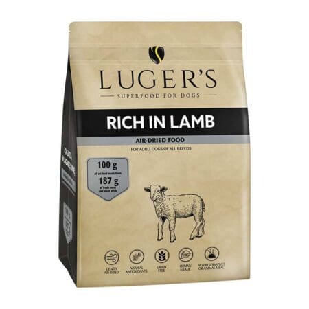 Dolina Noteci Luger's Rich in Lamb Air-Dried Dog SuperFood 1kg - 2.2lbs Human Grade