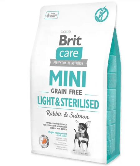 BritCare Mini Premium Dog Food Sterilised Rabbit And Salmon 2kg