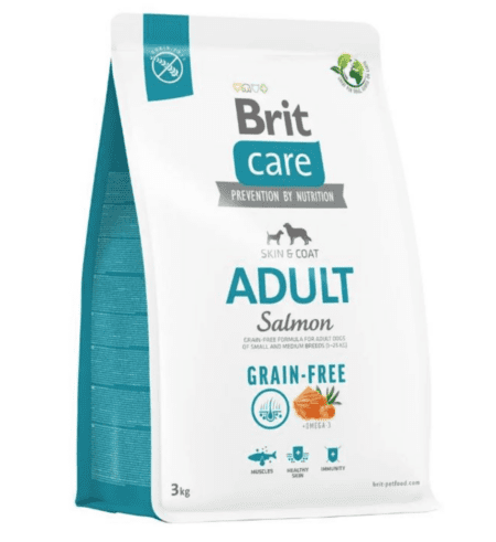BritCare Premium Grain Free Food For Adult Dogs Salmon 3kg